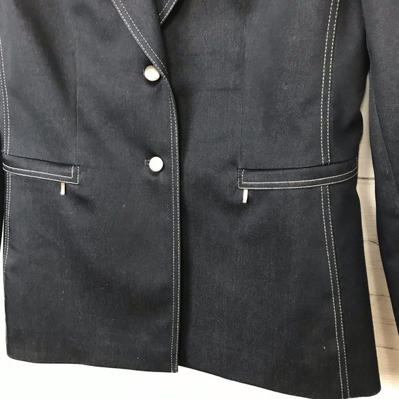 TAHARI DARK DENIM JACKET - Picture 3 of 7